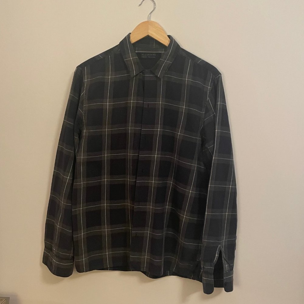 All Saints Long Sleeve Cotton Shirt size medium